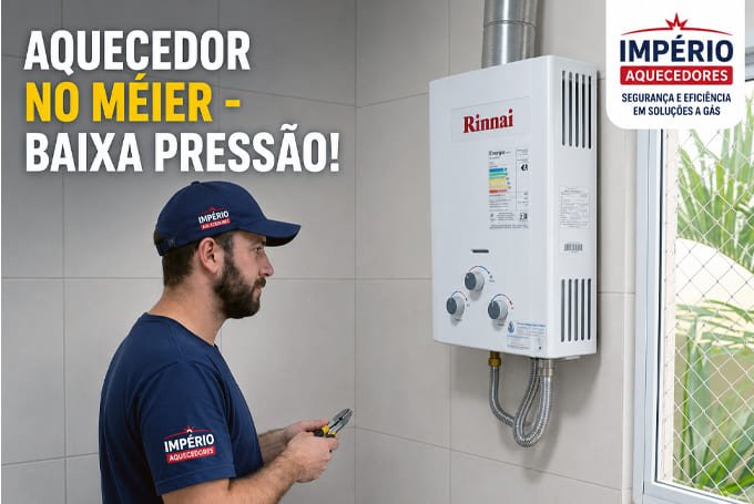 Aquecedor com baixa pressão no Méier RJ