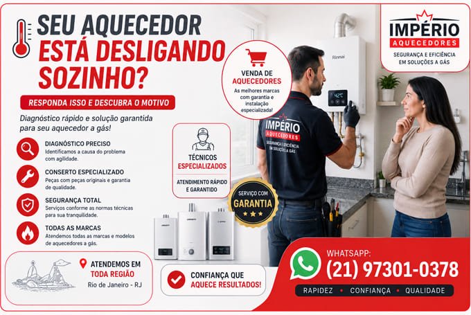 Aquecedor desligando sozinho durante o banho