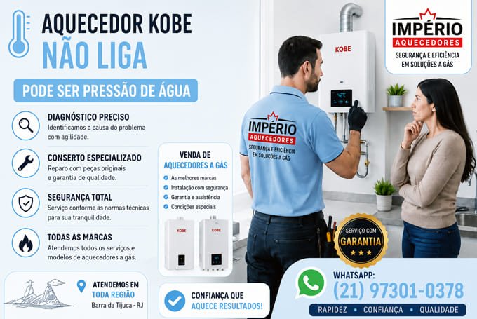 Aquecedor Kobe não liga