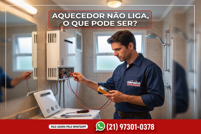 Aquecedor a gás não está ligando