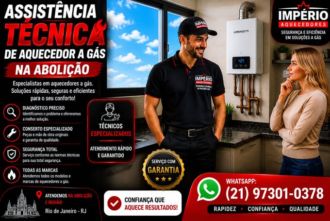 Assistência técnica de aquecedor na Abolição RJ