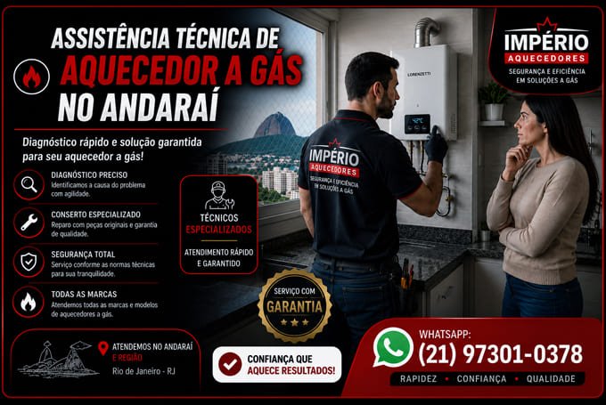 Assistência técnica de aquecedor no Andaraí RJ