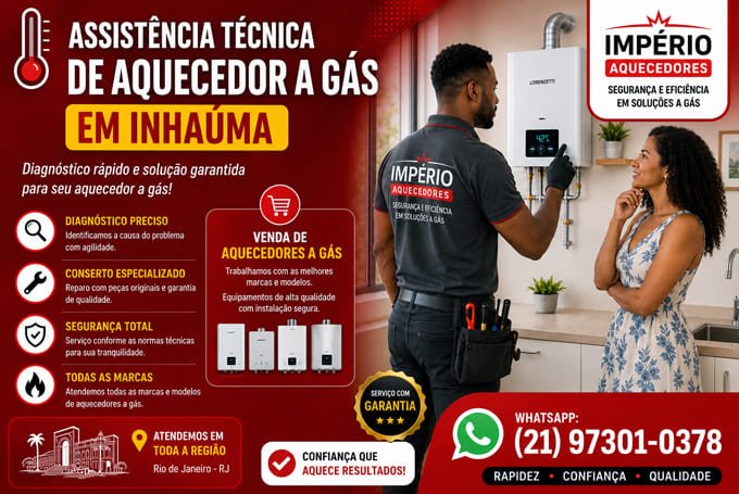 Assistência técnica de aquecedor em Inhaúma RJ