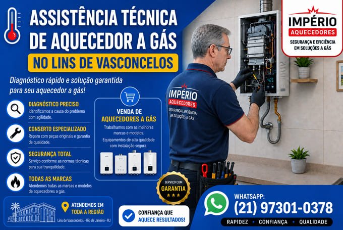 Assistência técnica de aquecedor no Lins de Vasconcelos RJ