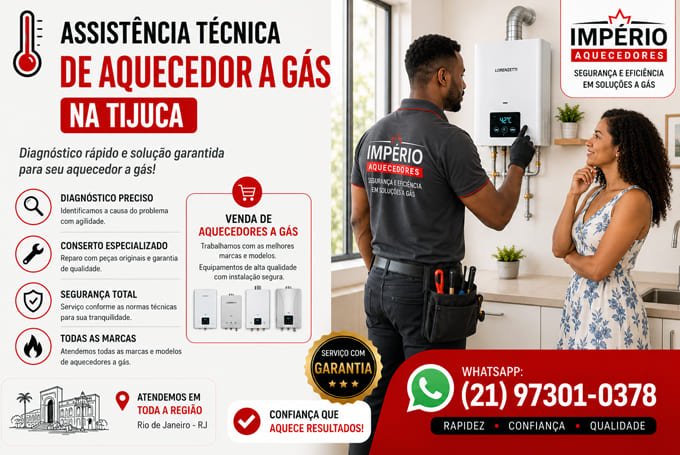 Assistência técnica de aquecedor na Tijuca RJ