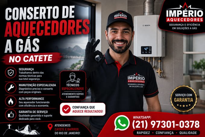 Conserto de aquecedores a gás no Catete RJ
