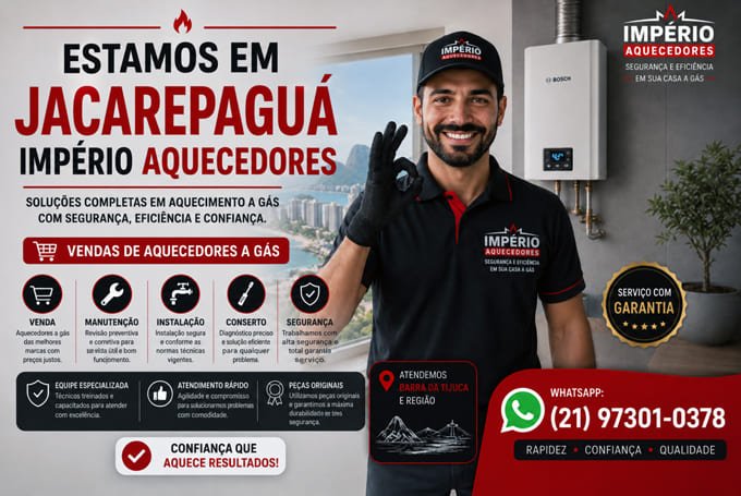 Império Aquecedores em Jacarepaguá RJ