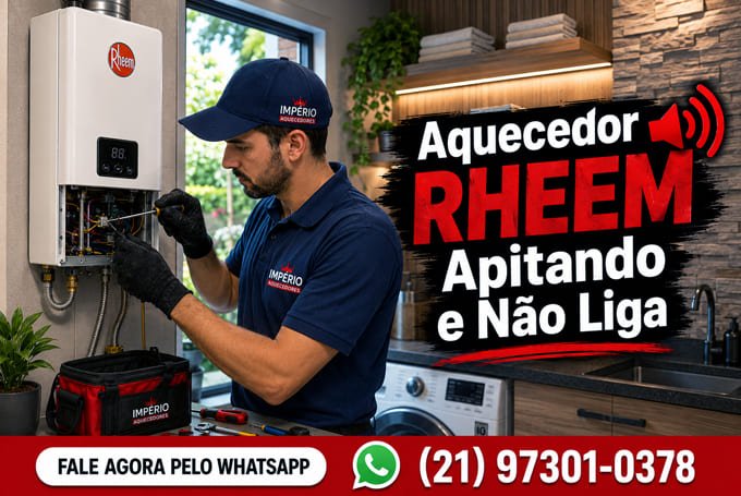 Aquecedor Rheem apitando e não liga