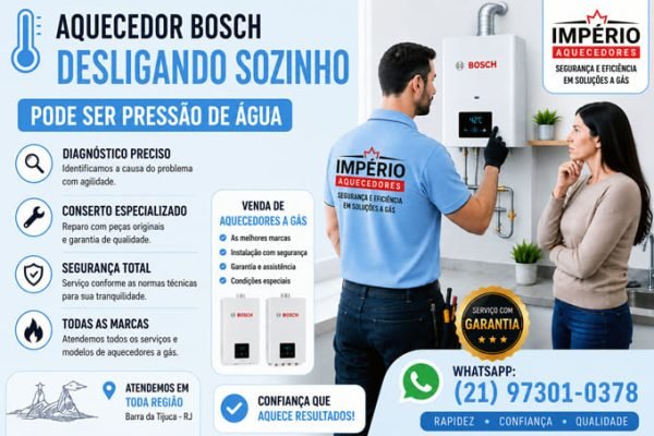 Aquecedor Bosch desligando sozinho