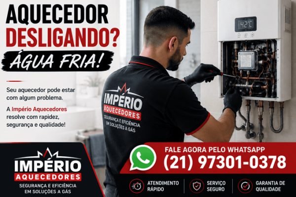 Aquecedor desligando e água fria