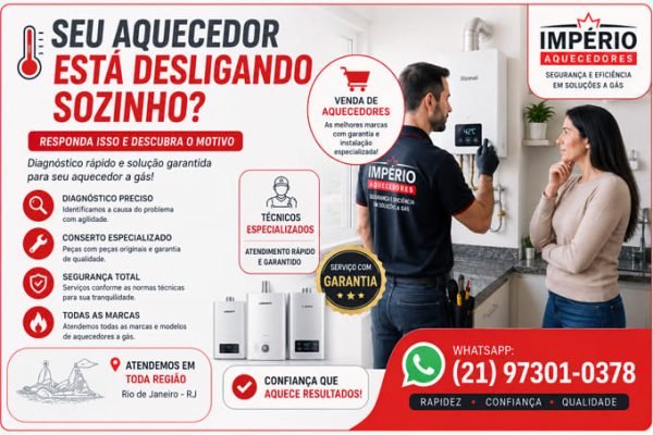Aquecedor desligando sozinho durante o banho