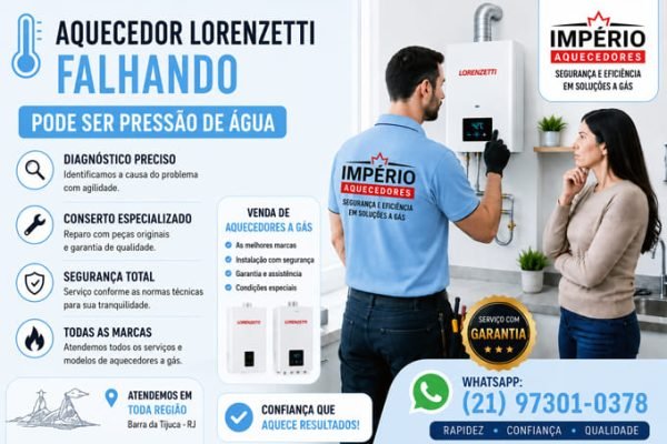 Aquecedor Lorenzetti falhando