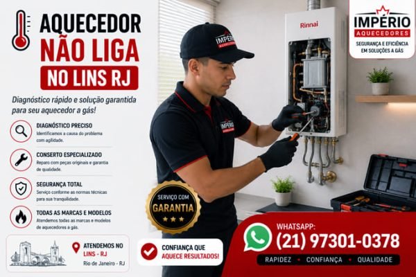 Aquecedor não liga no Lins RJ