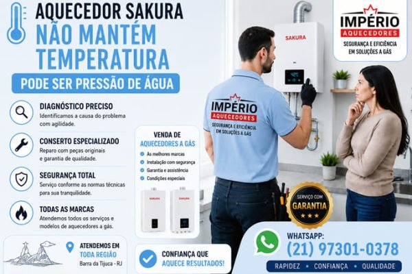 Aquecedor Sakura não mantém temperatura