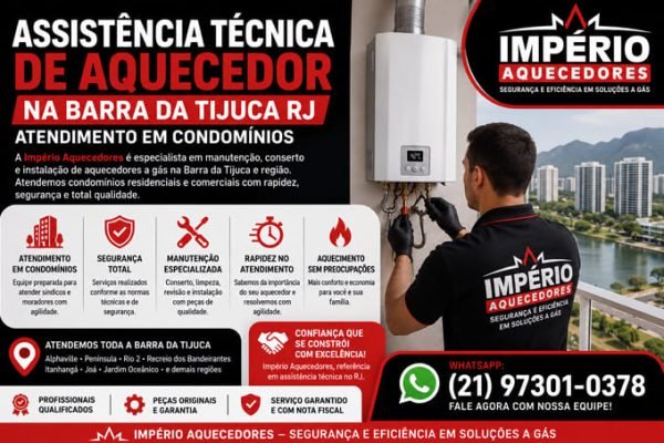 Assistência técnica de aquecedor na Barra da Tijuca RJ