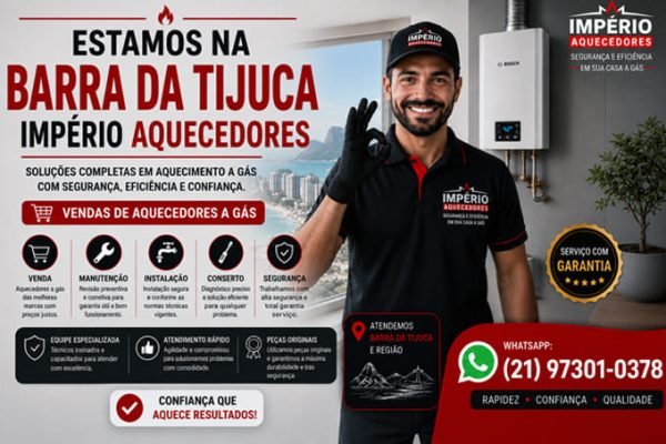 Império Aquecedores na Barra da Tijuca RJ