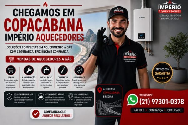 Império Aquecedores em Copacabana RJ