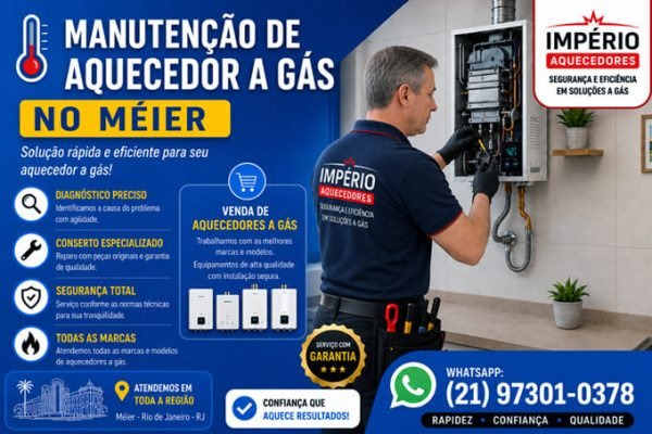 Manutenção de aquecedor a gás no Méier RJ